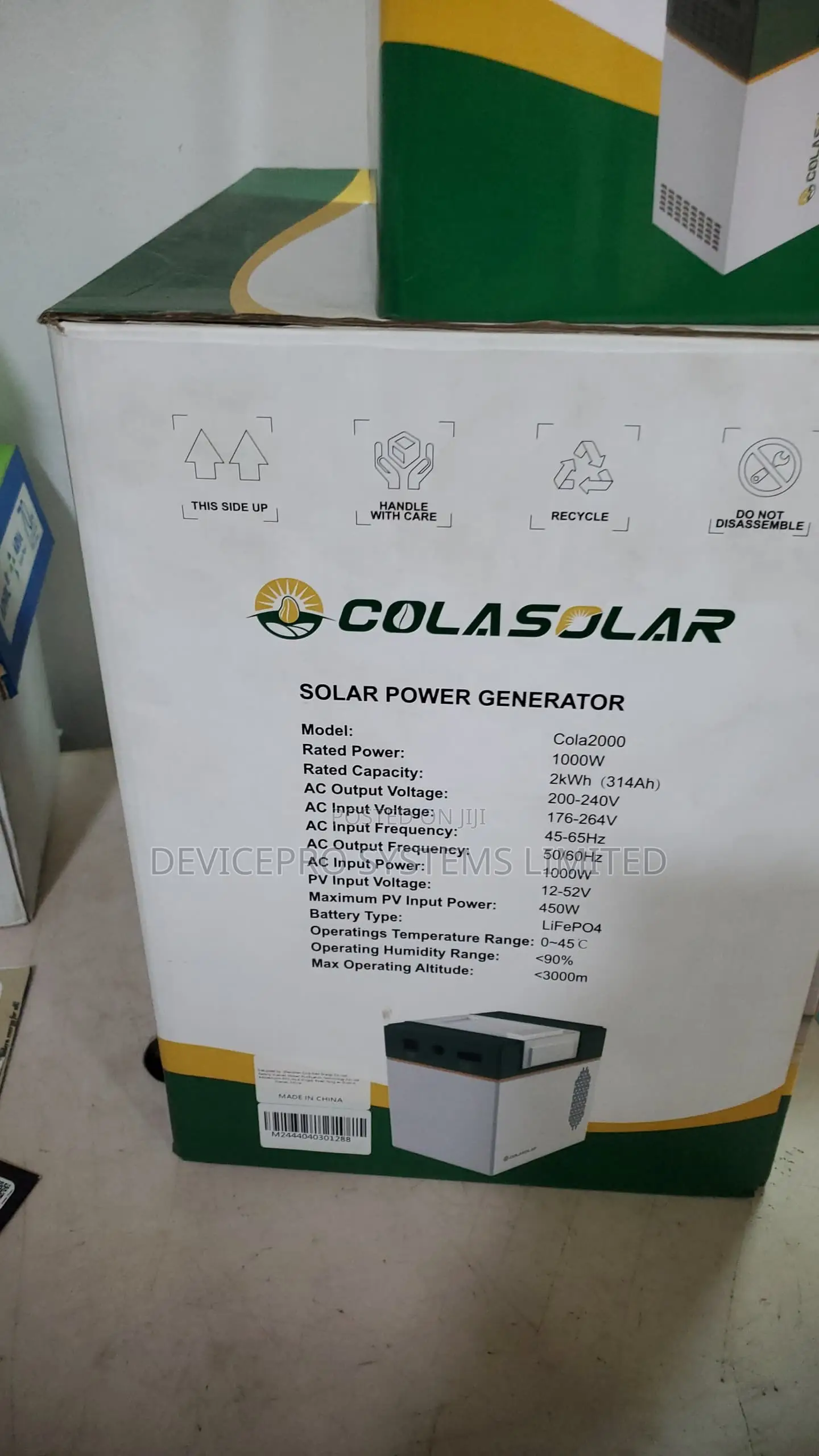 Colasolar Cola2000 Solar Generator