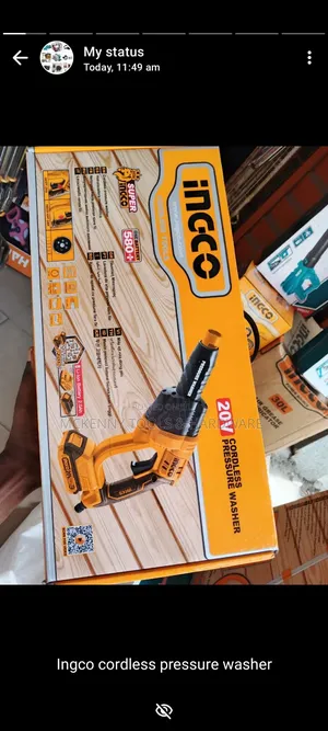 Ingco Wireless Cordless Pressure Washer 20v