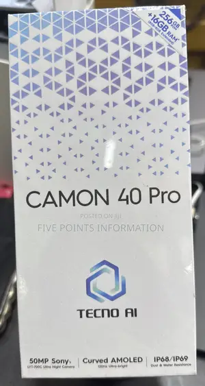 New Tecno Camon 40 Pro 256 GB White