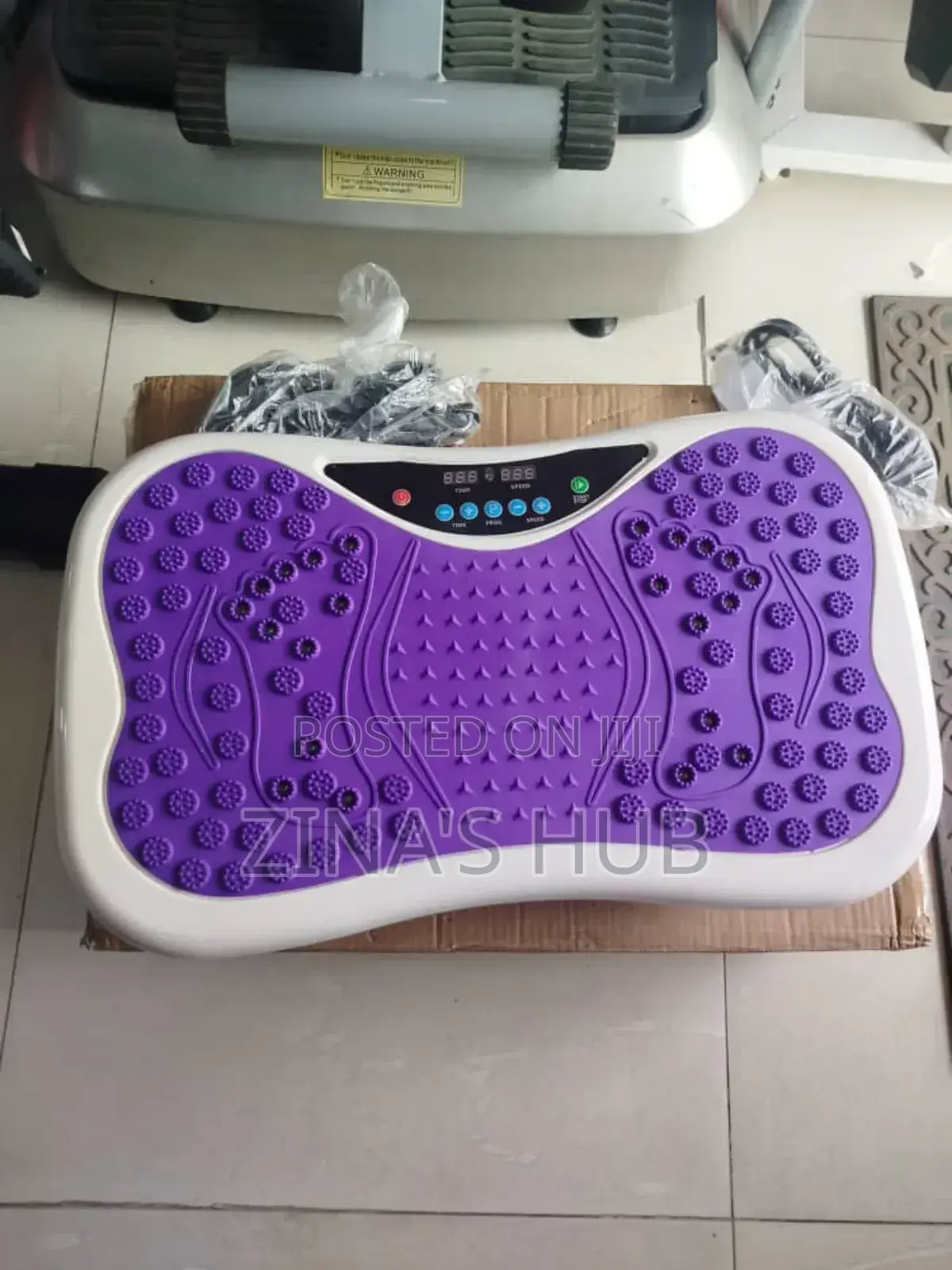 Platform Massager With Resistance Rope and Remote