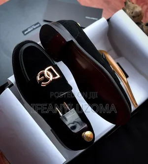 Exclusive Dolce and Gabbana Suede Black Shoe