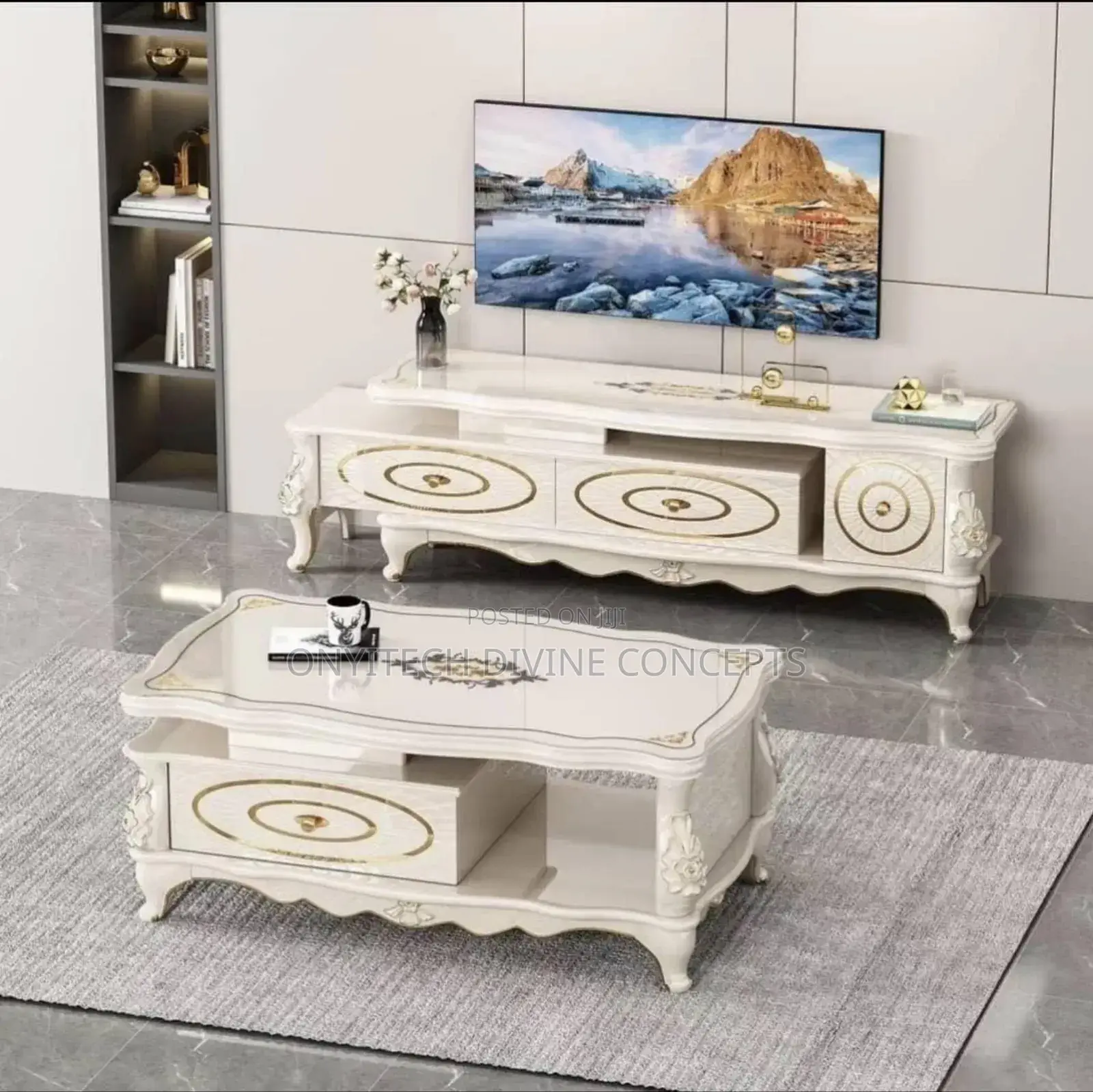 Modern Design Tv Stand With Centre Table