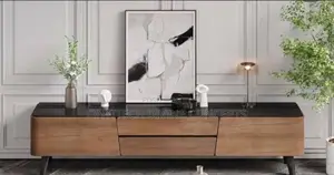 Luxury Glass Top Turkish Tv Stand