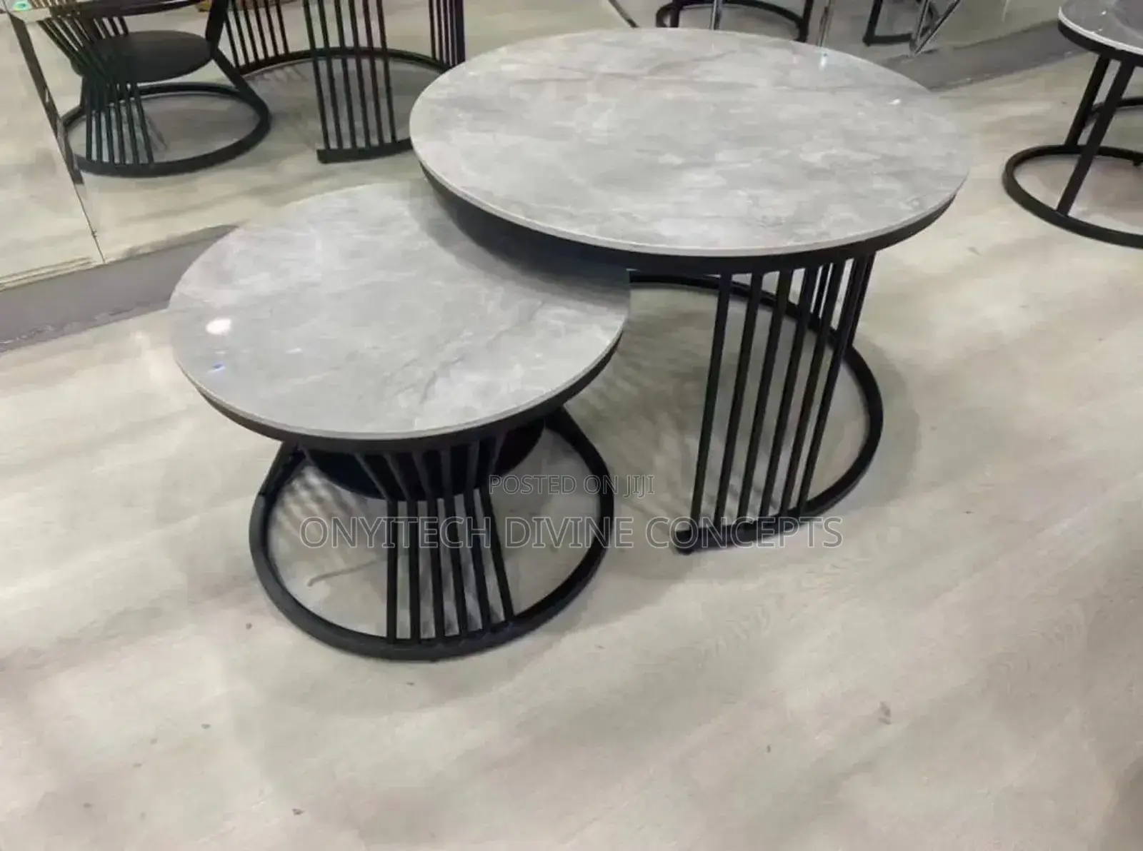 2in1 Luxury Marble Top Centre Table