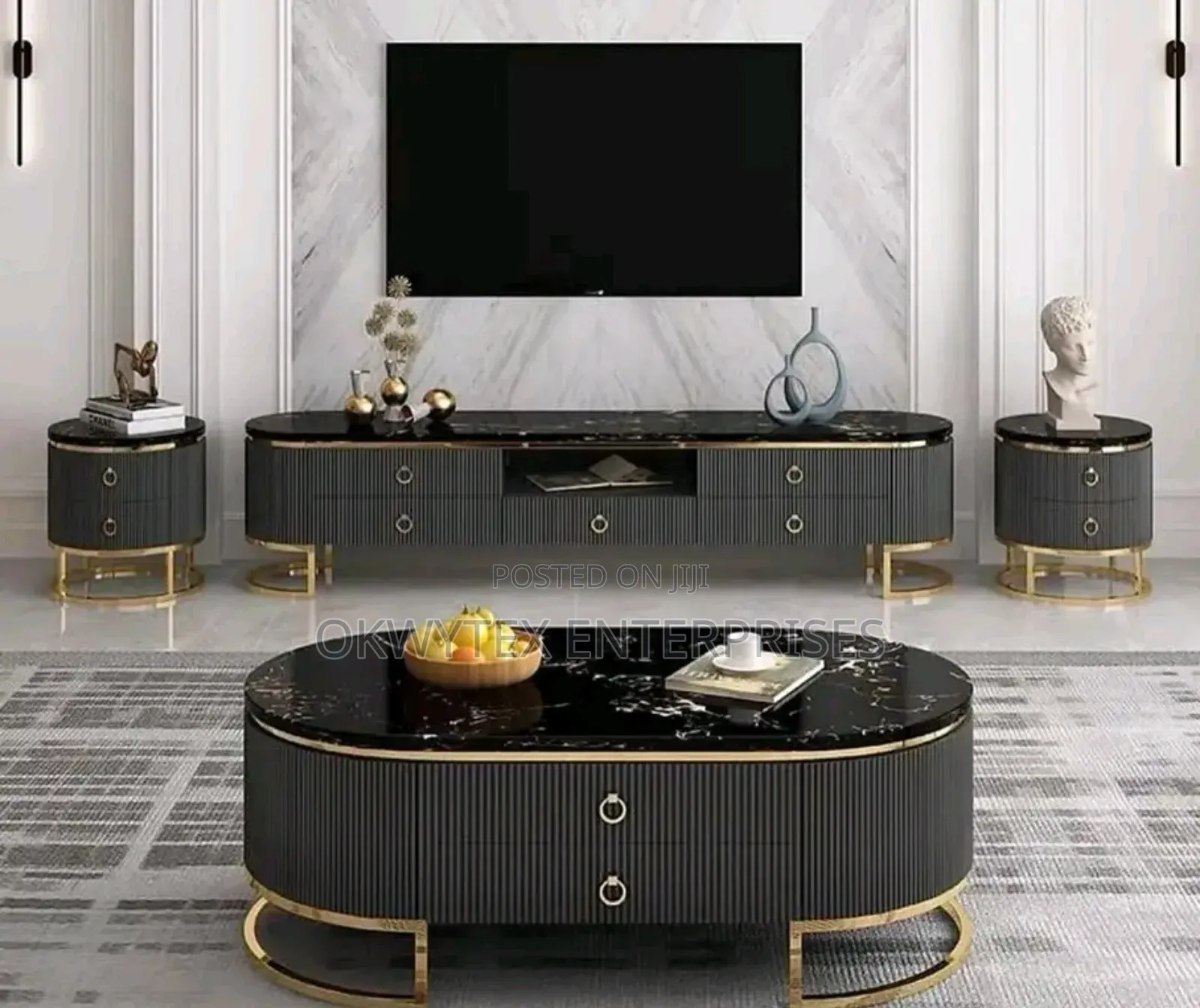 Executive High Quality Turkey Tv Console With Center Table
