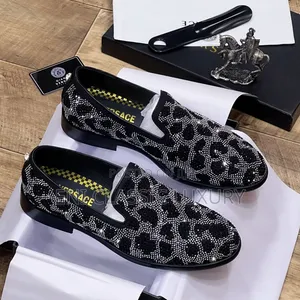 New Expensive Luxury Men's Shoe Versace Well Branded Package