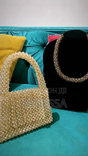 Handmade Beaded Jewelry Set and Bags