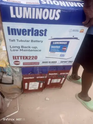 220ah Luminous Inverlast Tubular Battery Available