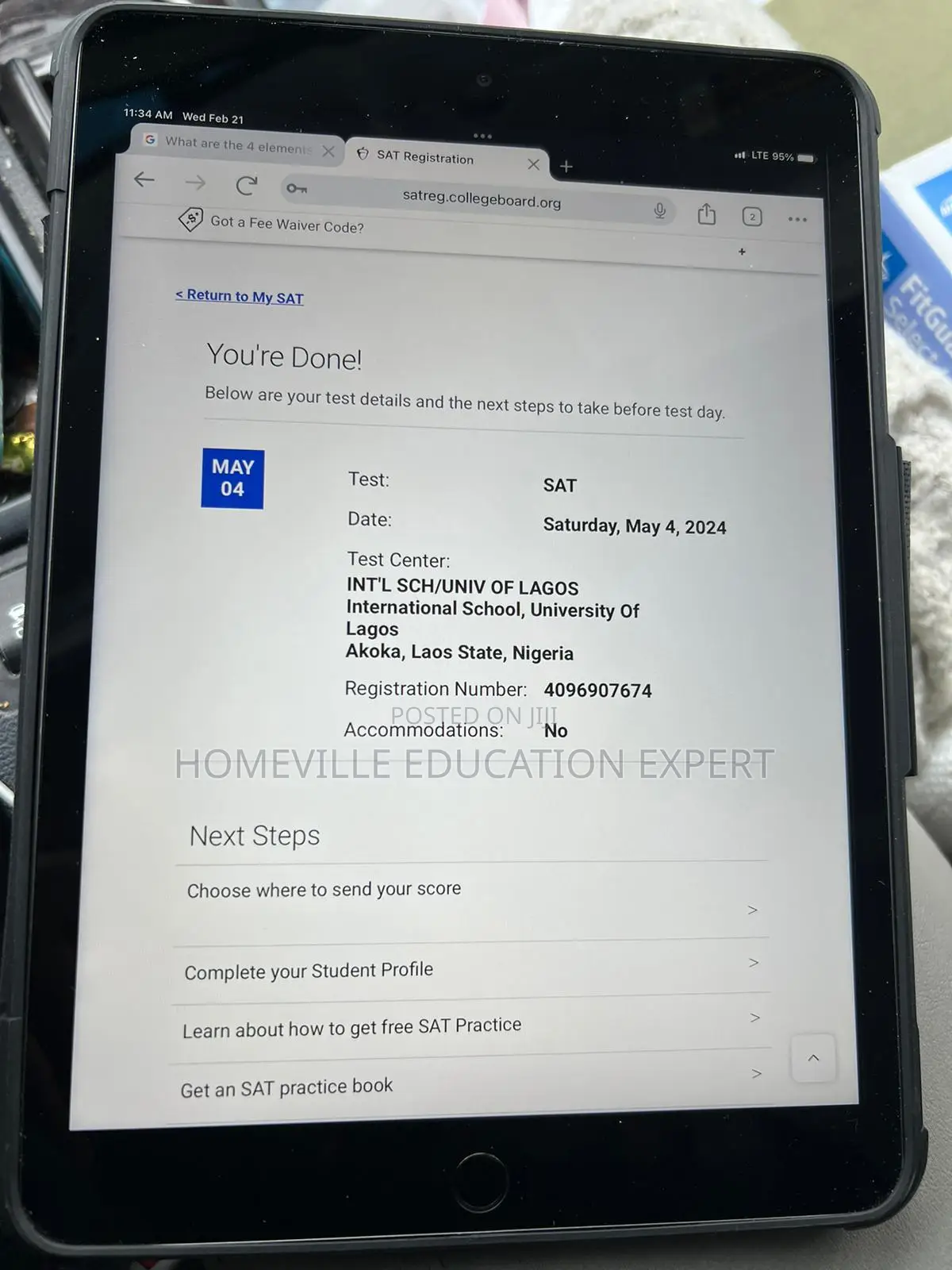 International Exam Registration (Sat,Act,Gcse,Igcse,Gre)