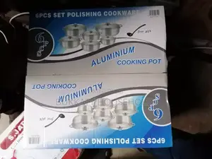 6 Set Aluminum Cooking Pots