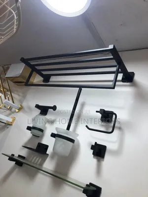 Big Black Bathroom Accessories 