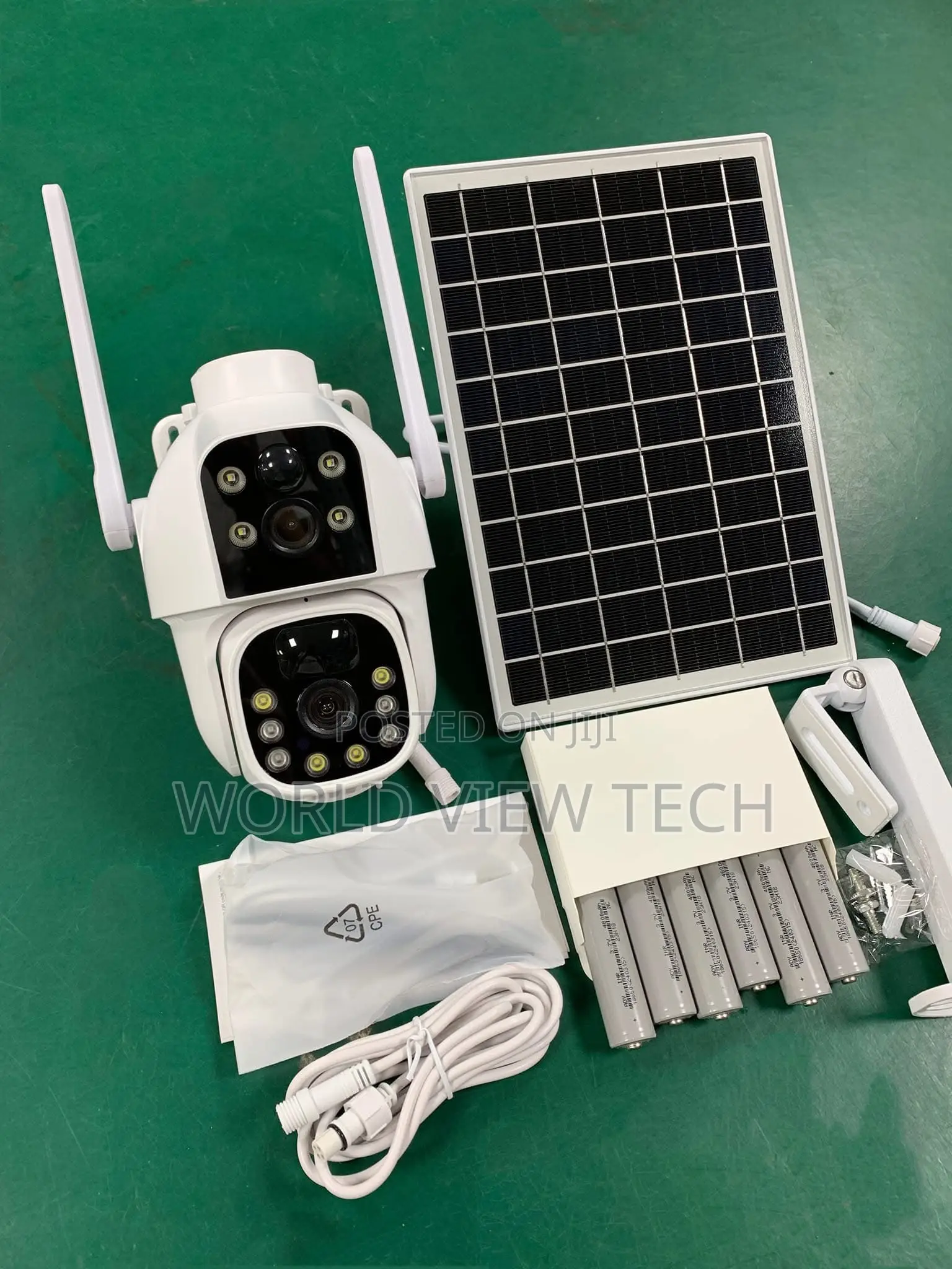 Dual Lens Security CCTV Solar Camera 4g
