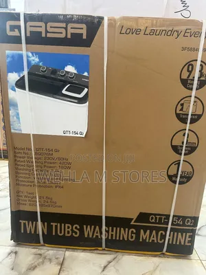 Qasa Twin Tub Washing Machine - QTT-154 Q2