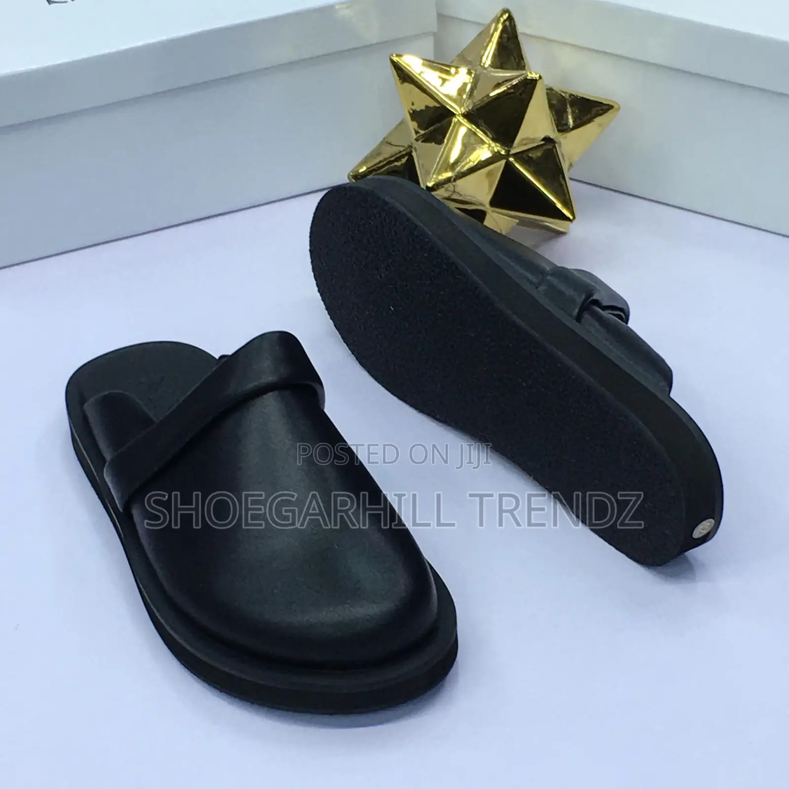 Quality Leather Mule Slippers
