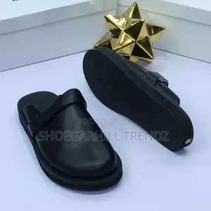 Quality Leather Mule Slippers