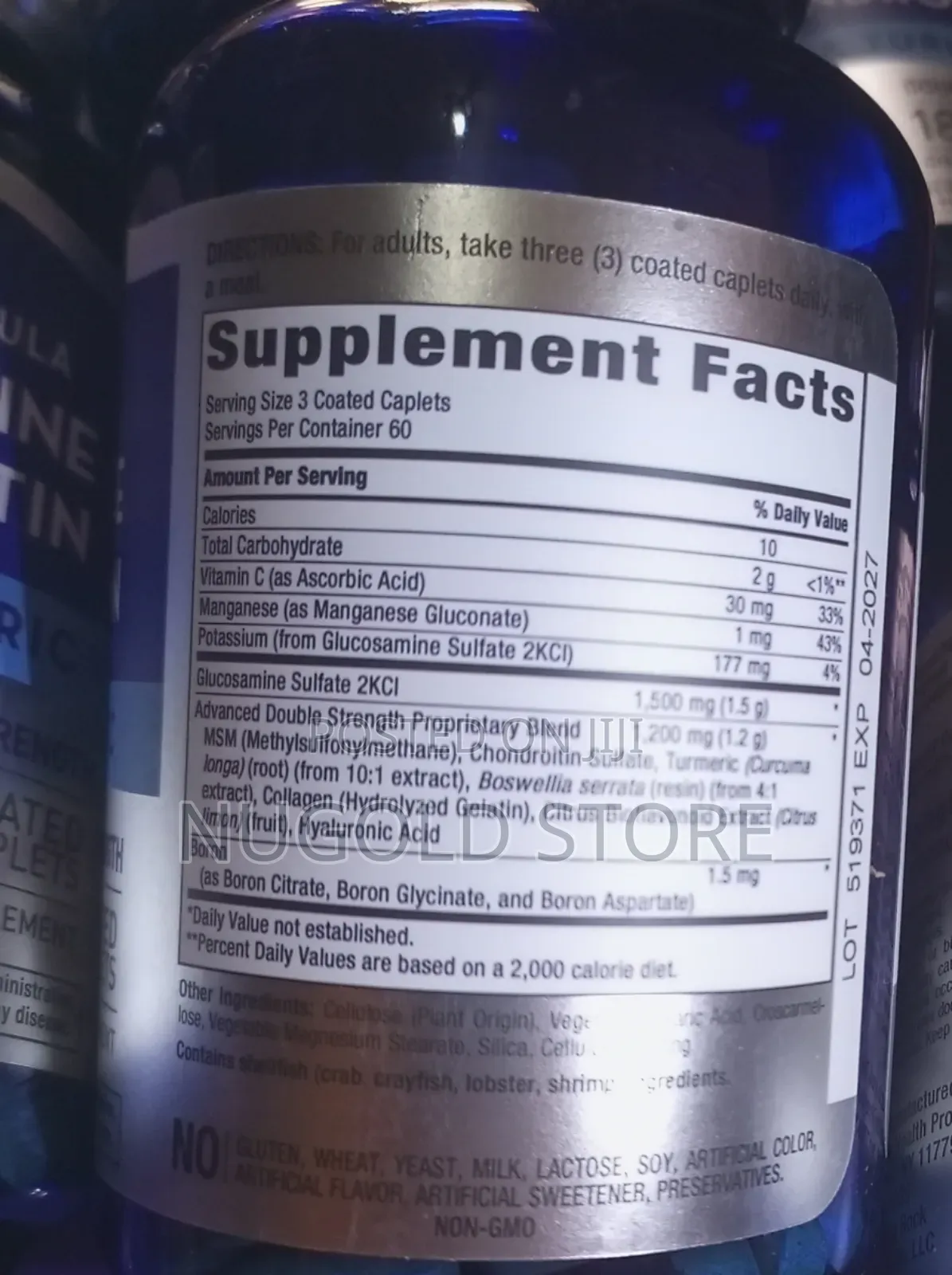 Pipping Rock Glucosamine Chondroitin MSM Tumeric X 180 Tab
