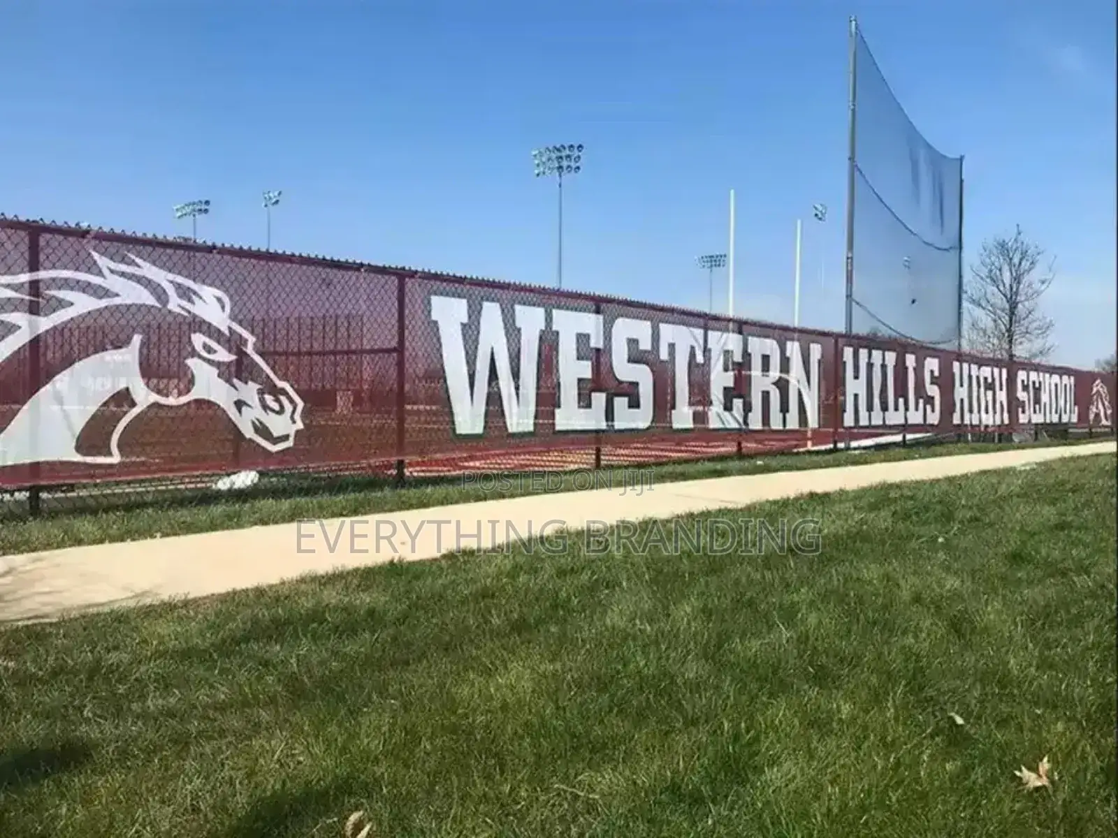 Field Fence Mesh Banner Printing for Sports Events