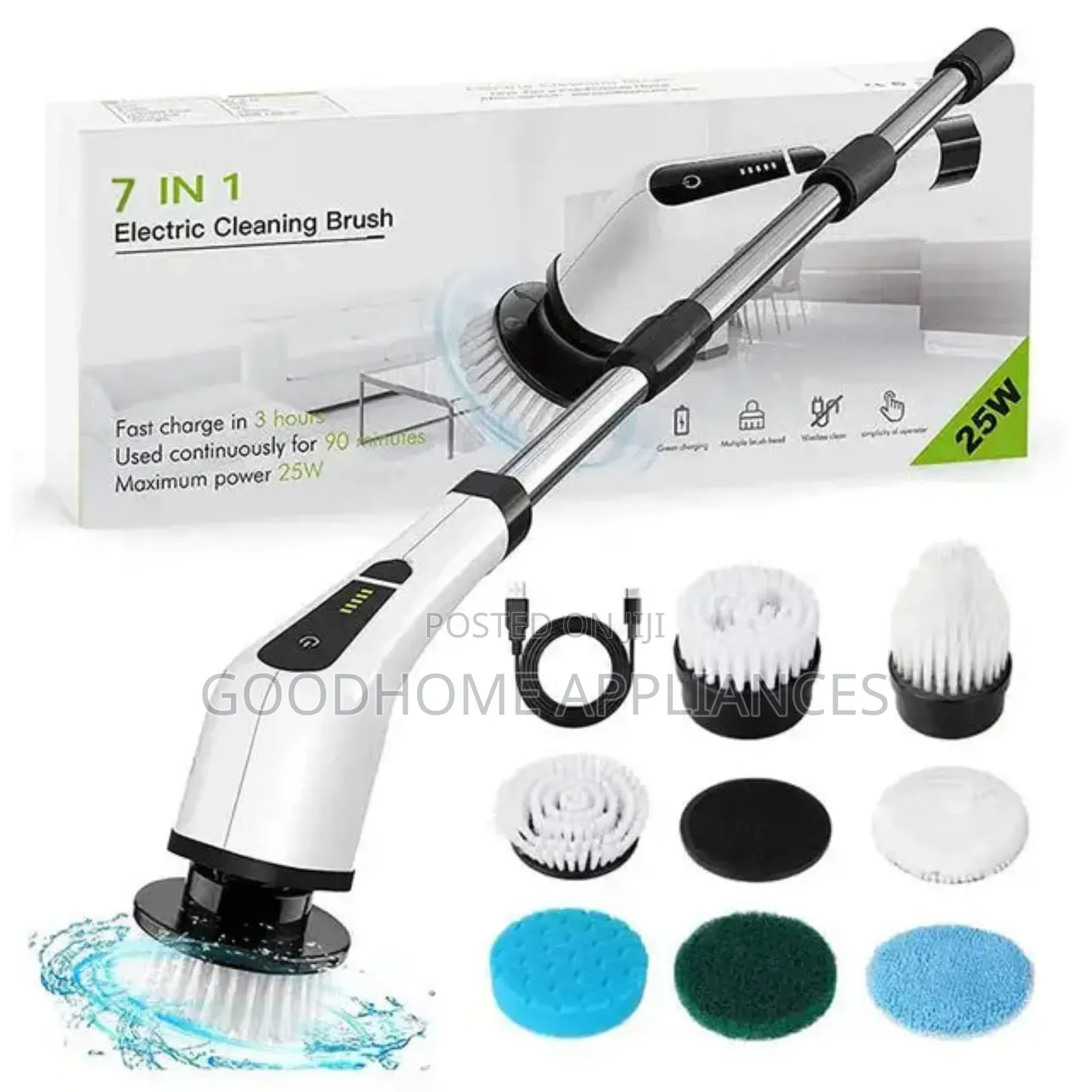 7 in 1 Spin Scrubber Set