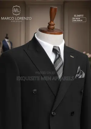 Classic Turkish Plain Double Breasted Slim Fit Men’S Suit