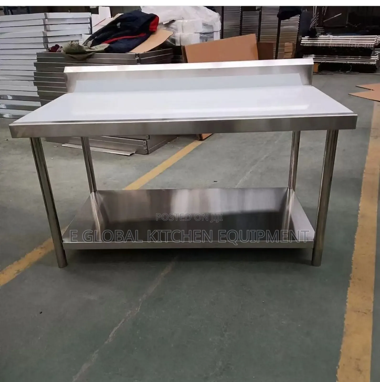 Work Table With Uper Shelves