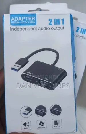 Photo - Usb to Vga to Hdmi Adapter 3.0