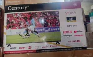 Century Uhd 50" Inches Smart Vidaa Tv (Voice Assistance)