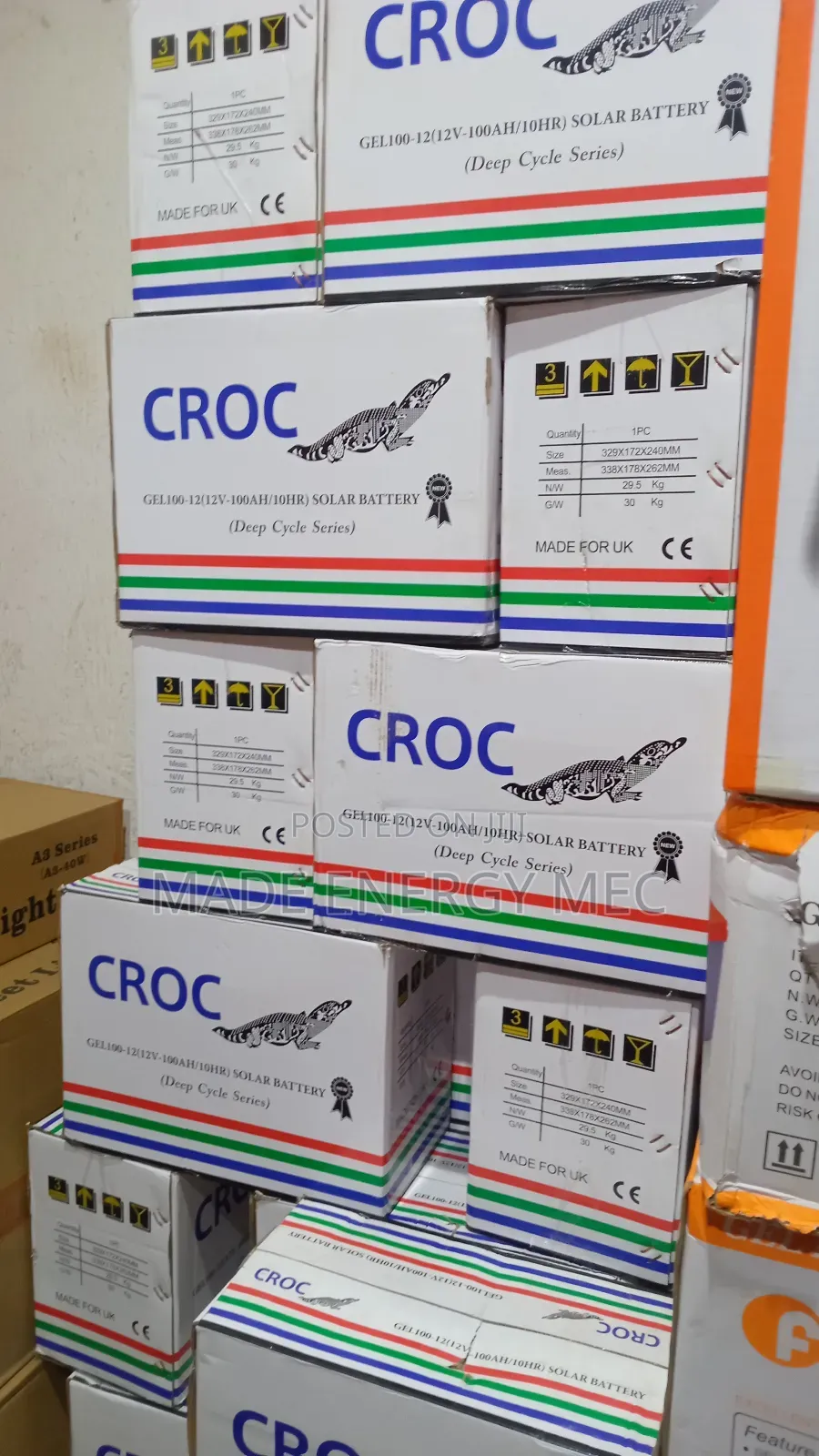 Croc Gel Battery 100ah