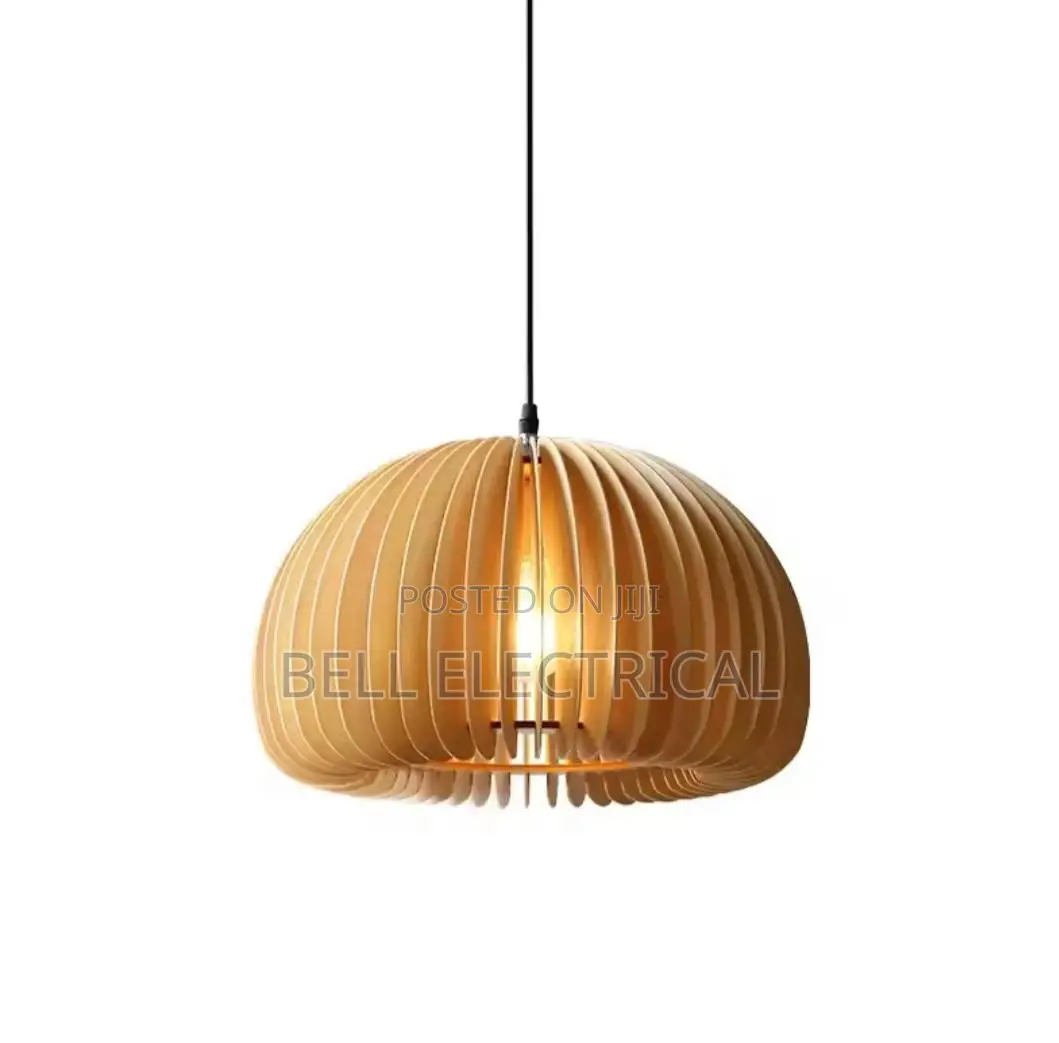 Wood Art Pendant Light Japanese Style