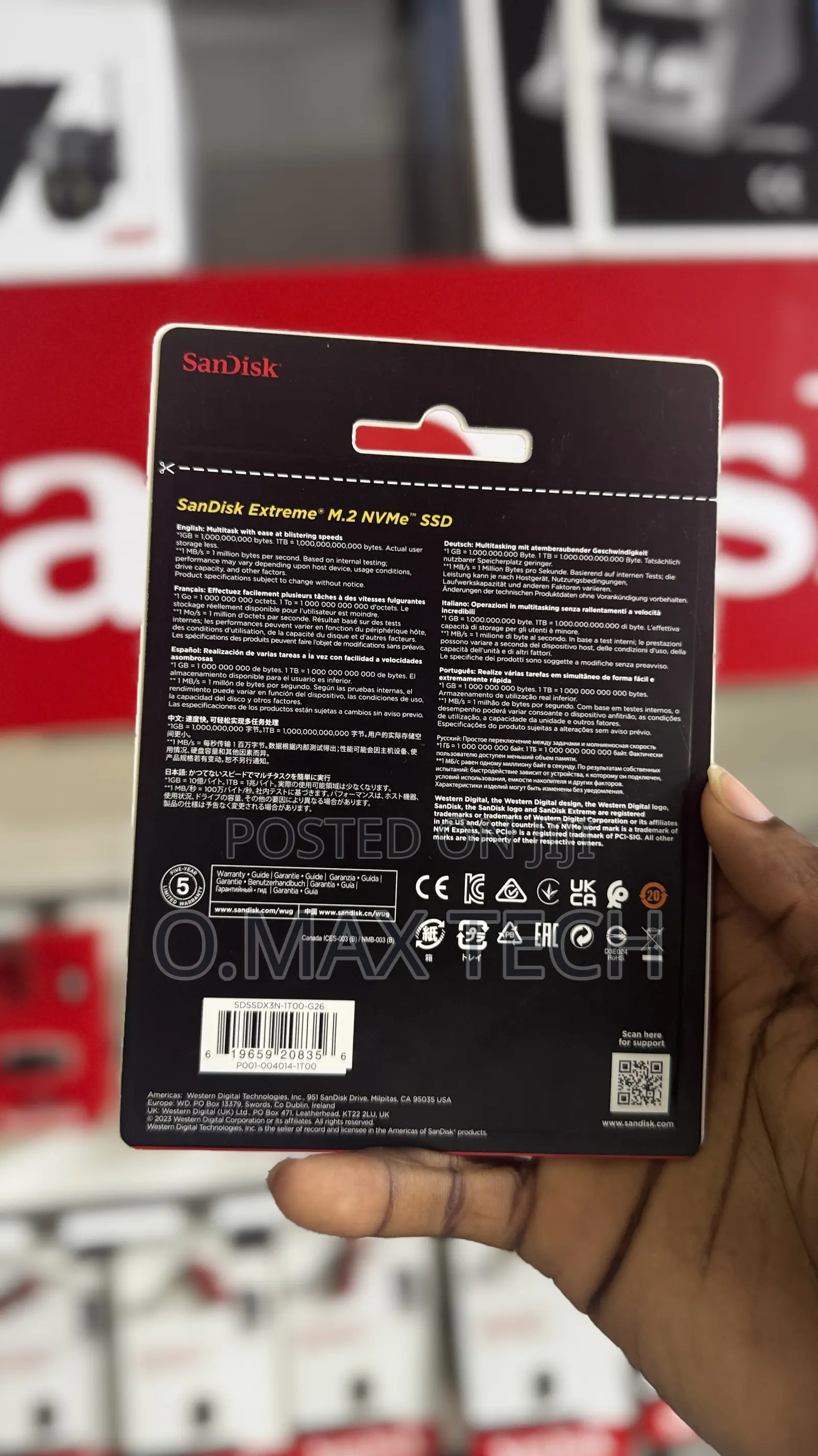 Sandisk Extreme M.2 Nvme Pcie Gen 4.0 Internal Ssd - 1tb