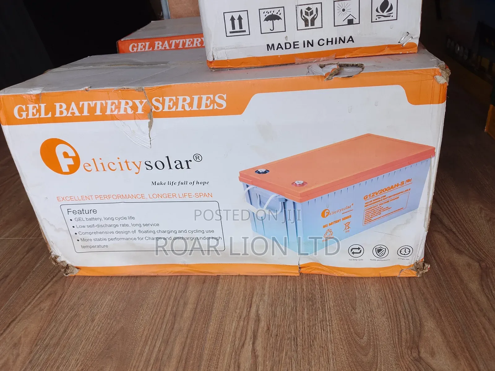 Felicity 200ah Gel Battery