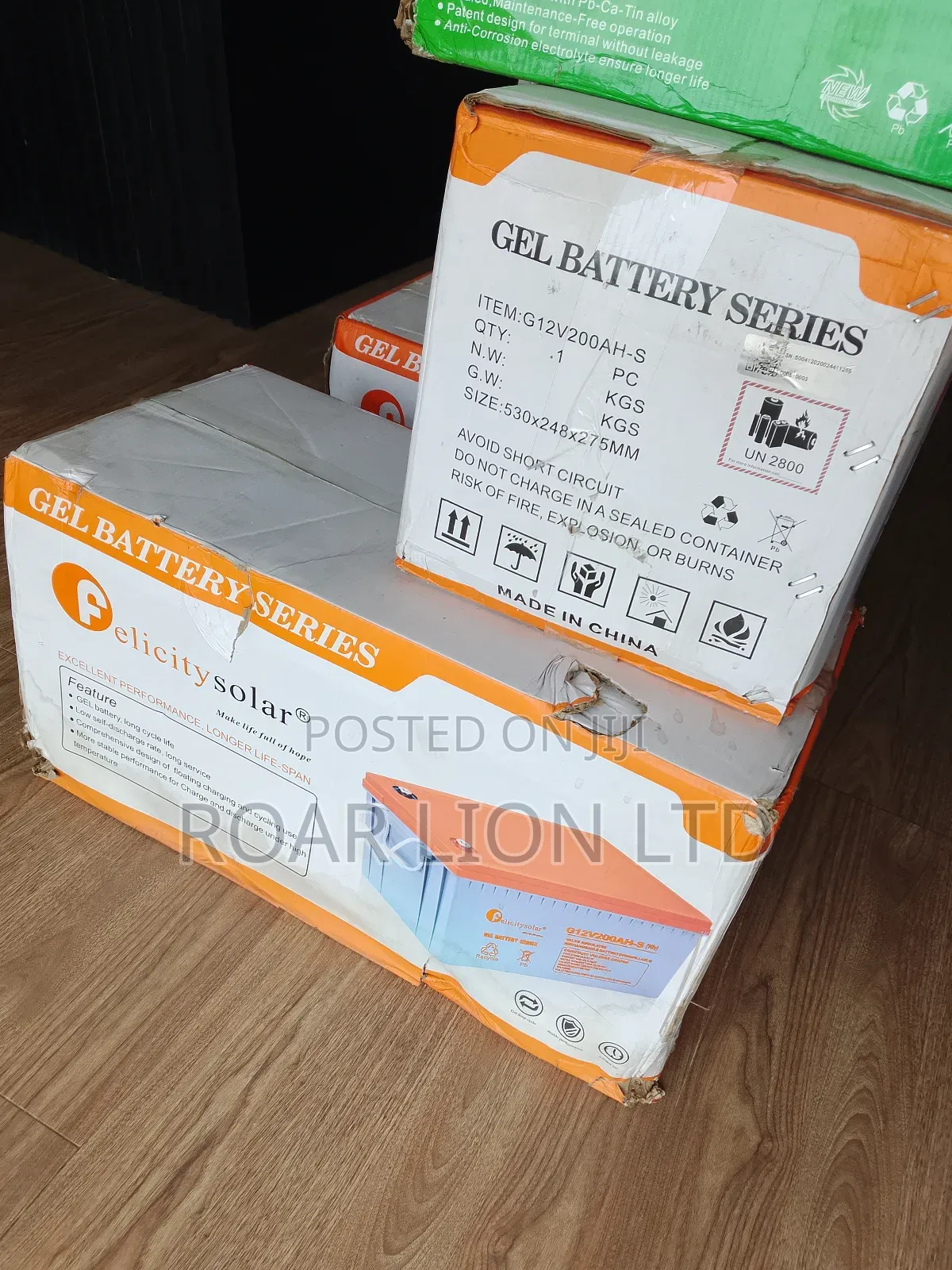 Felicity 200ah Gel Battery