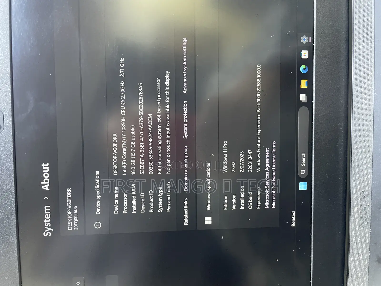 Laptop Lenovo Thinkpad P15s 16GB Intel Core i7 SSD 256GB