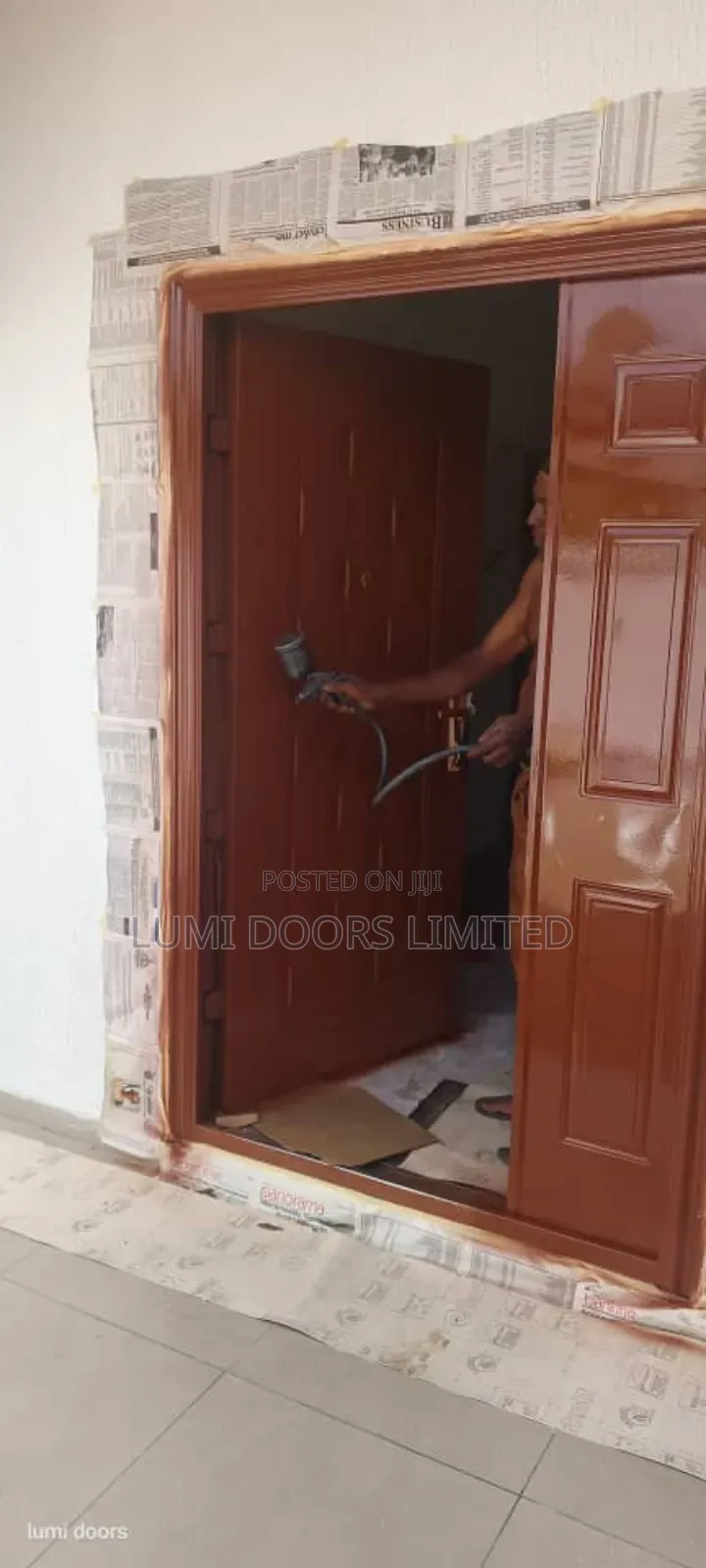 Security Door Spraying Service