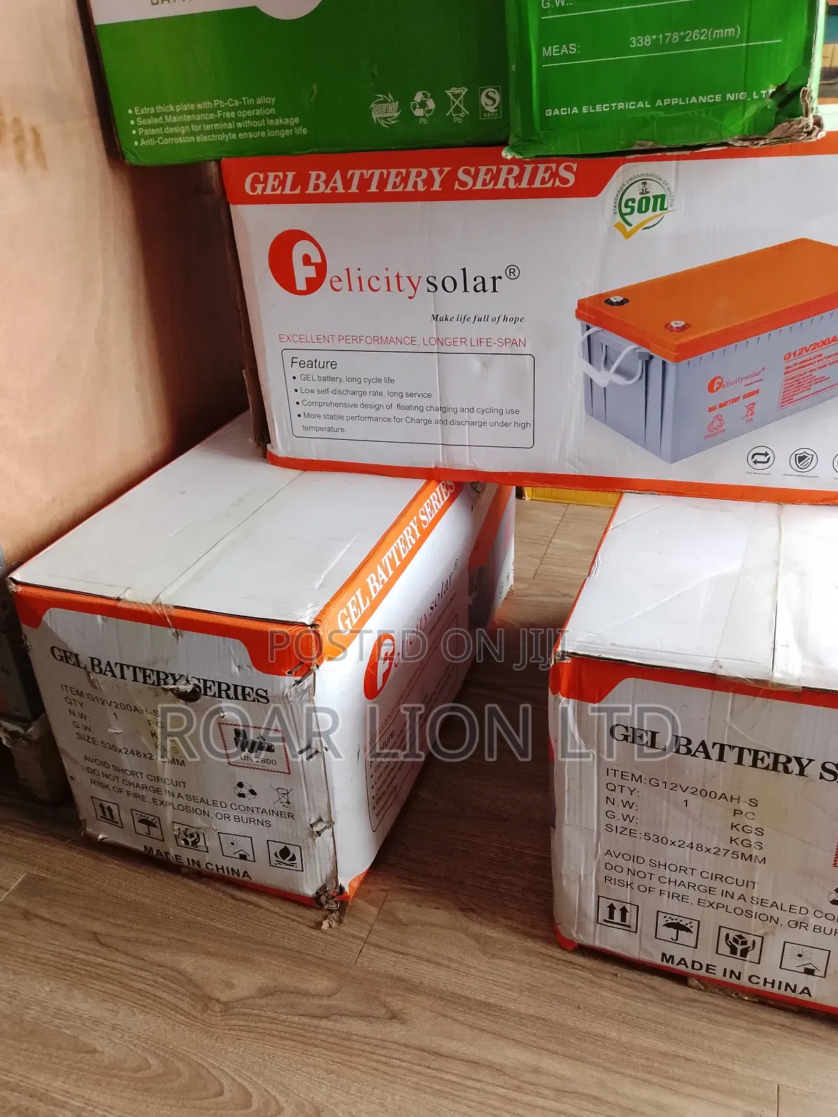Felicity 200ah Gel Battery
