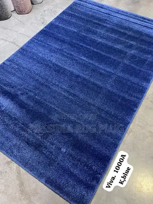 Quality Plain Blue Center Rugs