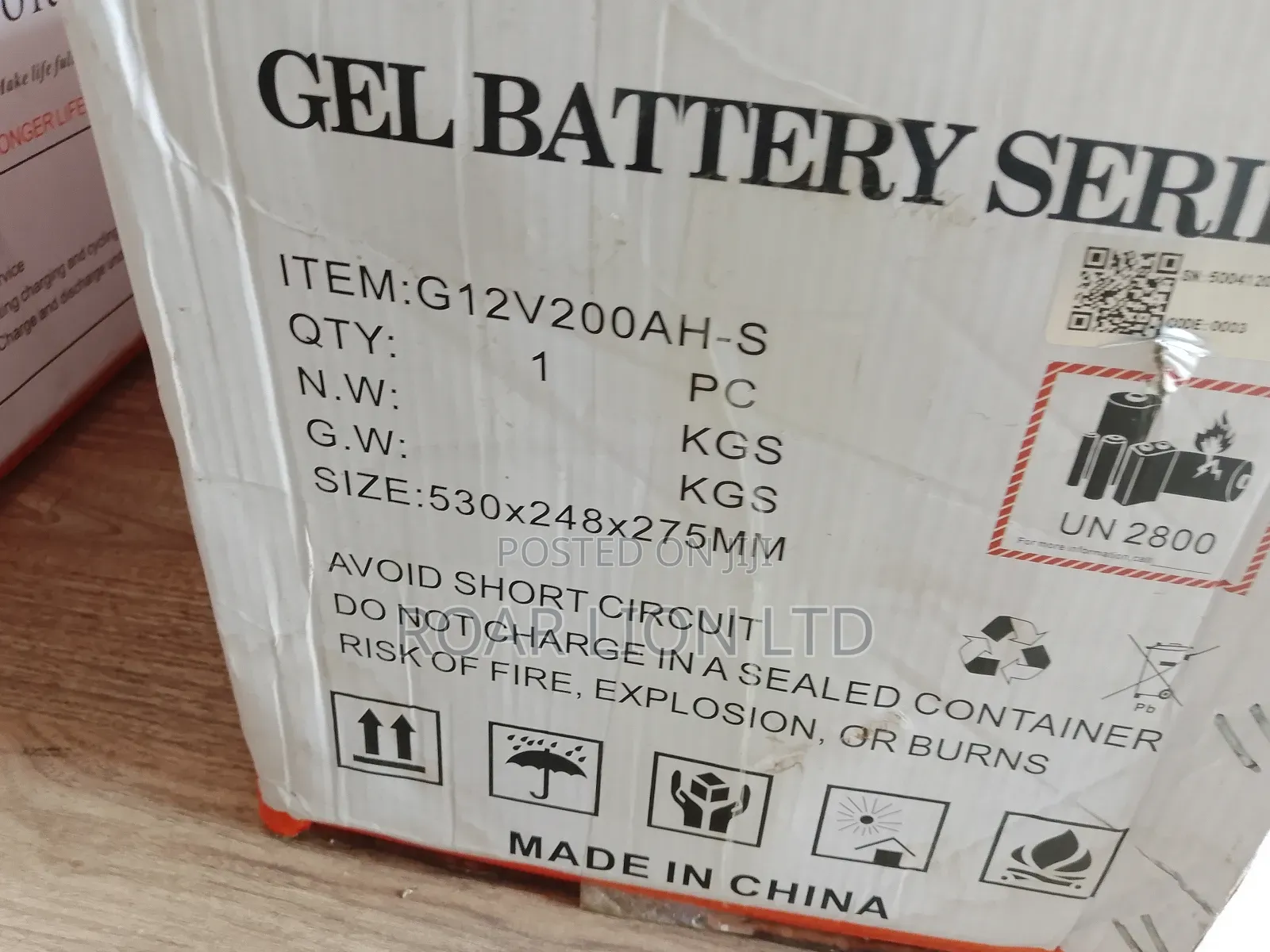 February 200ah Gel Battery