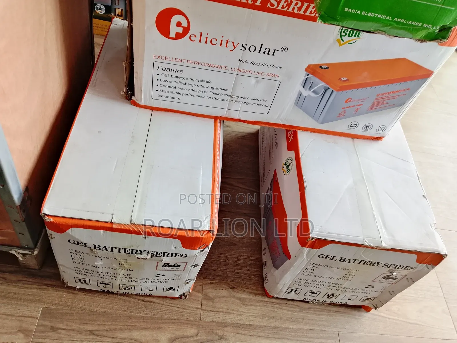 Felicity 200ah Gel Battery