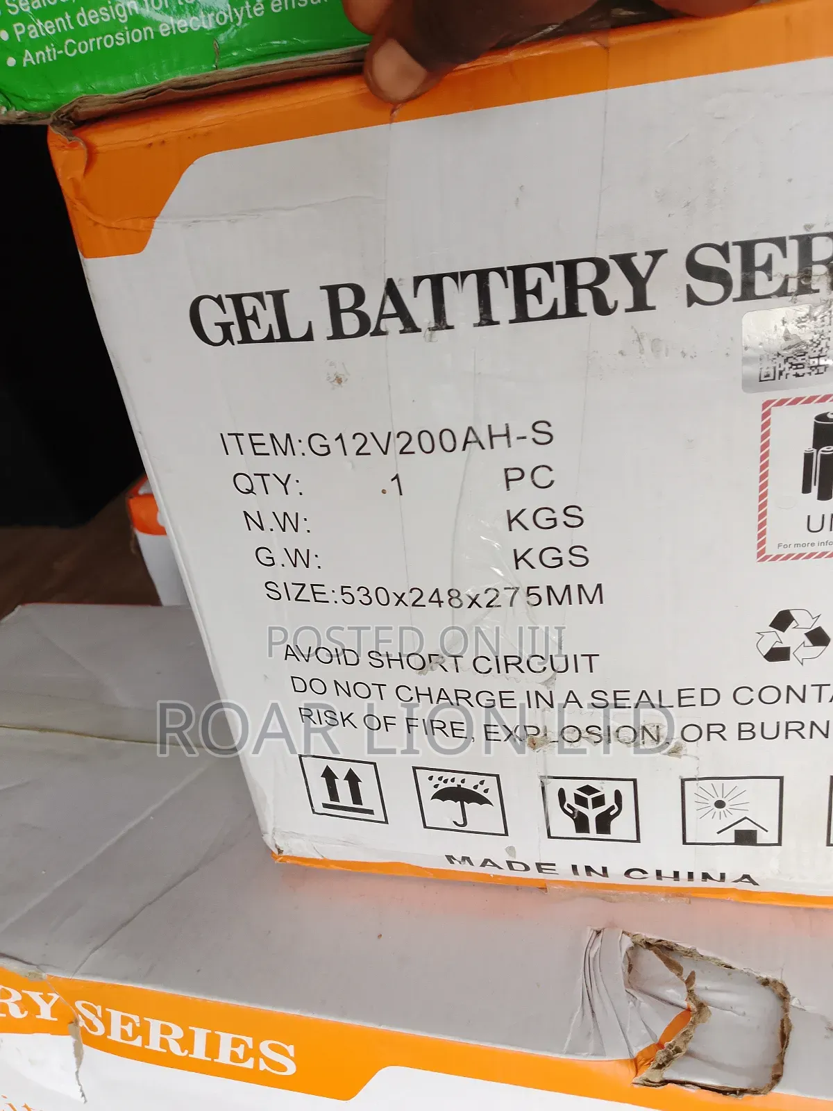 Felicity 200ah Gel Battery