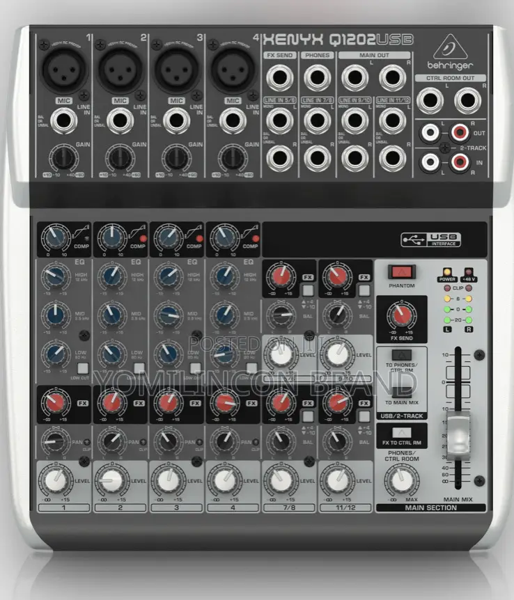 Behringer Q1202usb Premium 12-Input 2-Bus Mixer