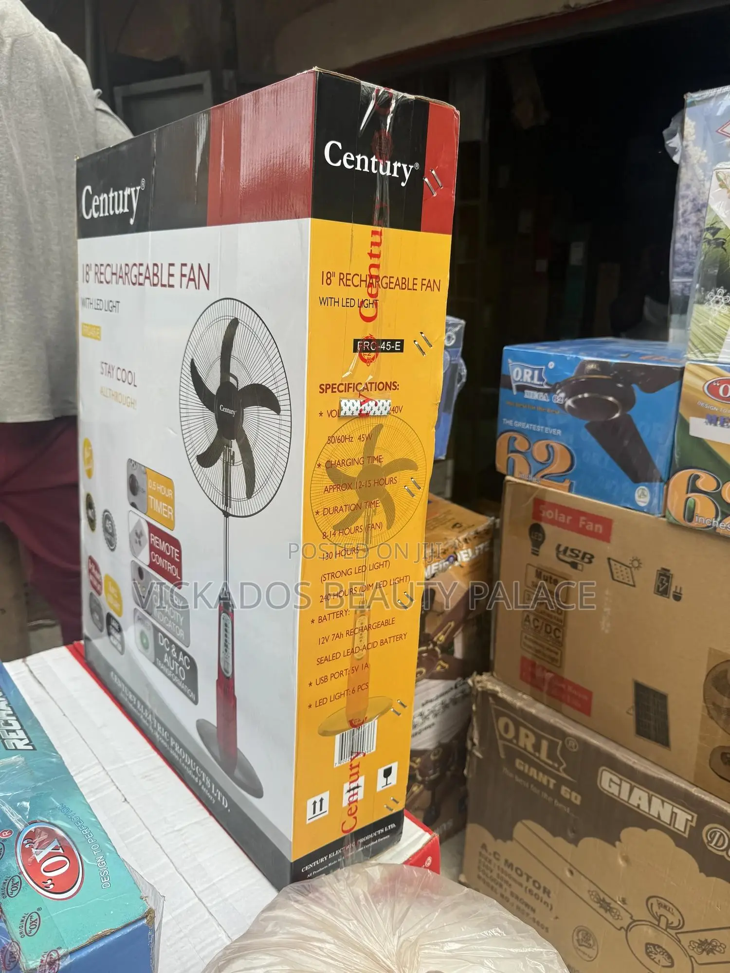 Century 18 Rechargeable Fan