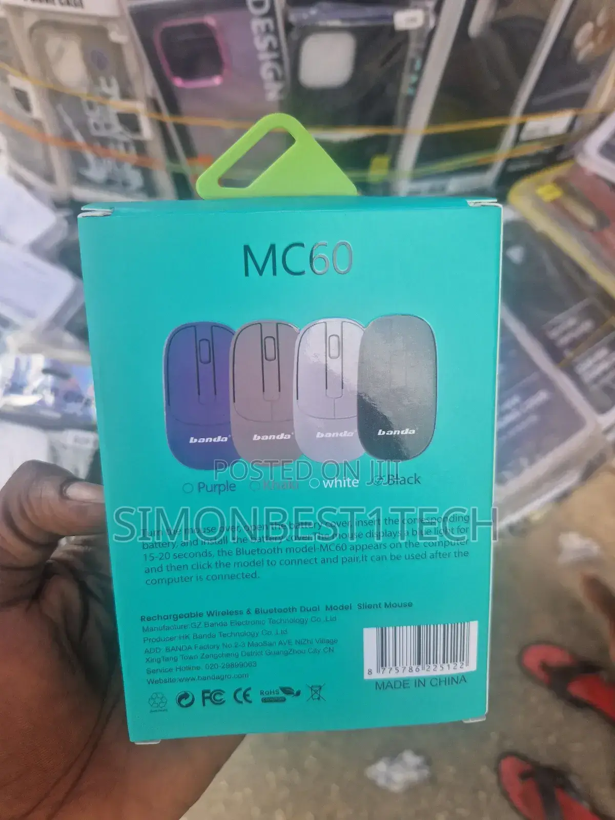 Banda Mc60 Silent Mouse Rechargeable