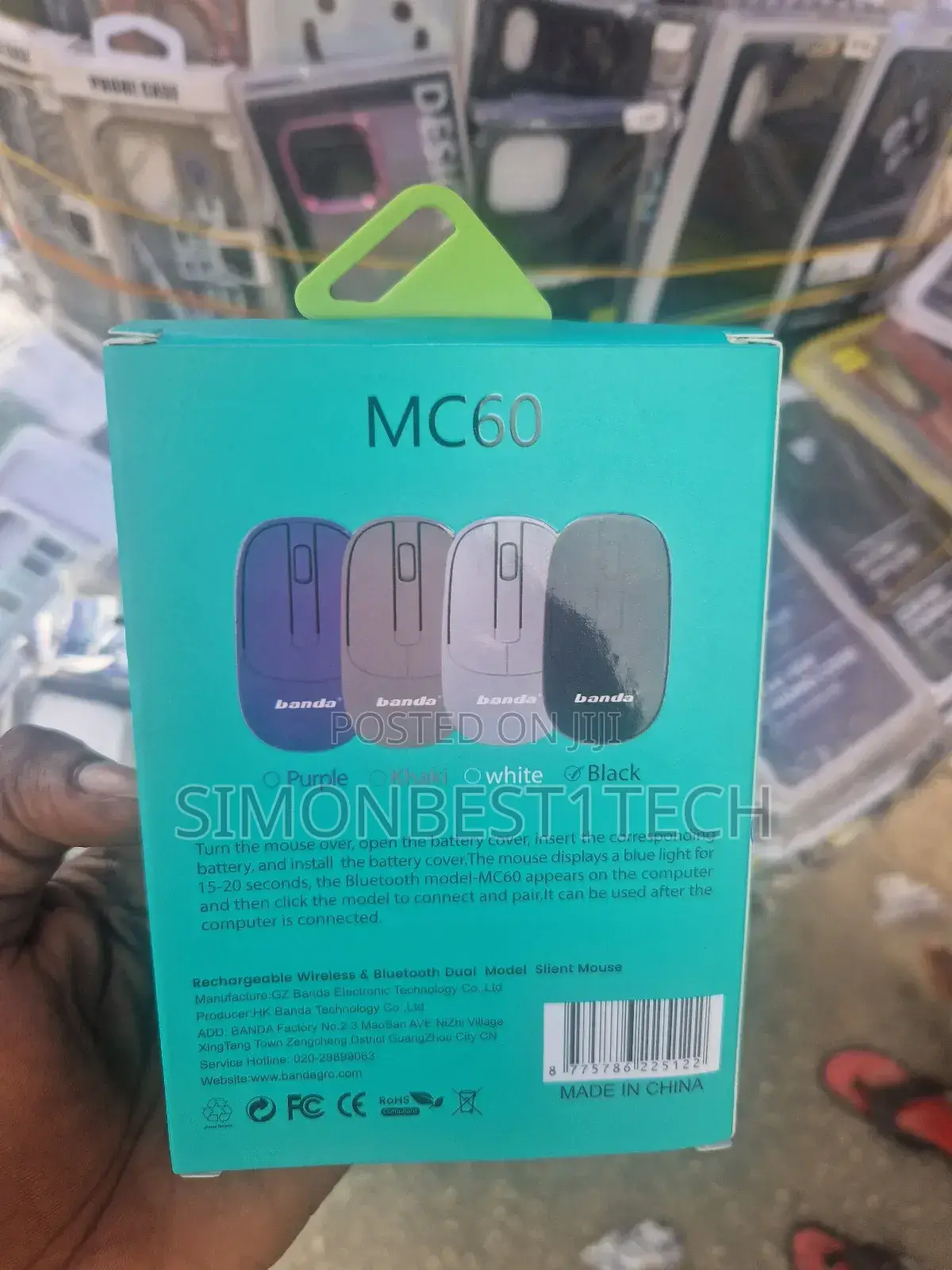 Banda Mc60 Silent Mouse Rechargeable