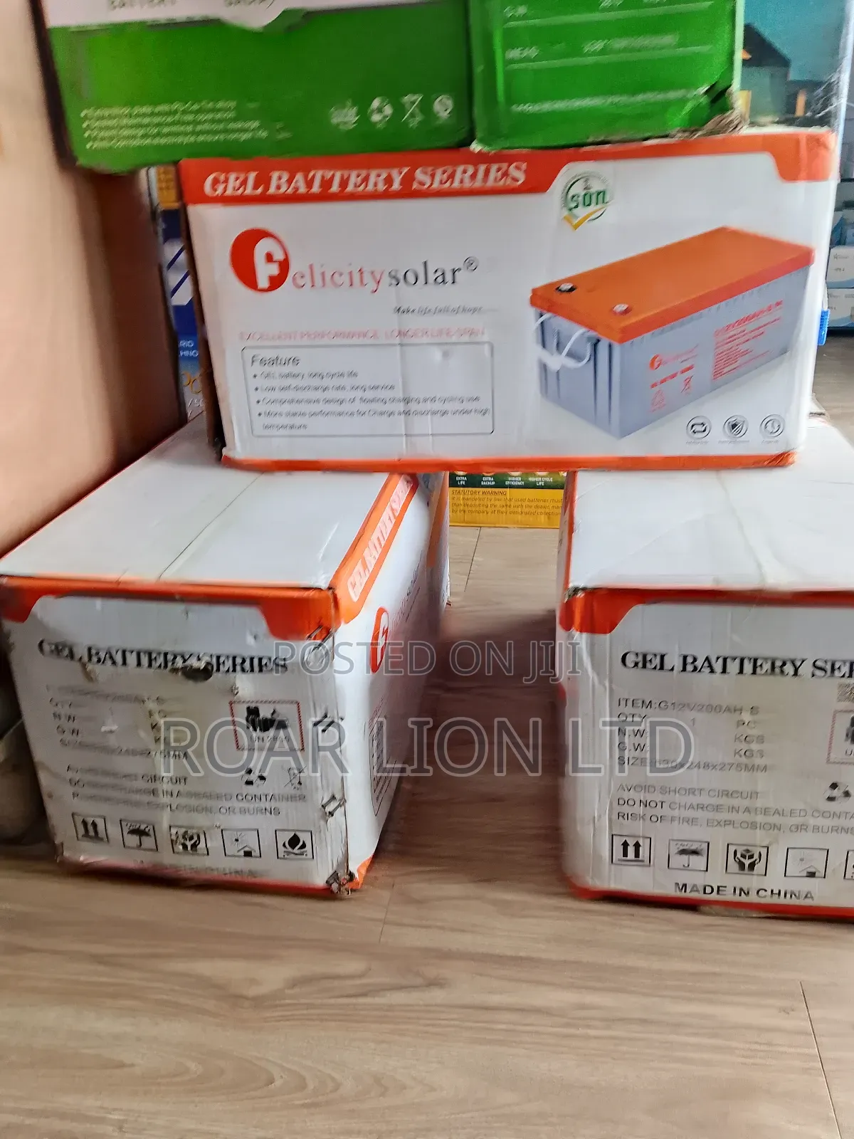 Felicity 200ah Gel Battery