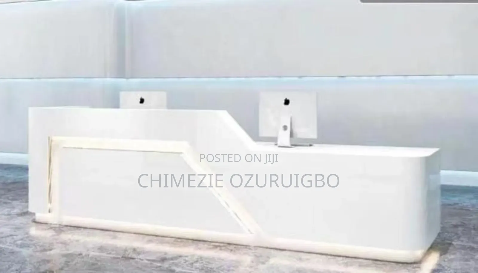 White Coloured Size 2.4 Meters Reception Table