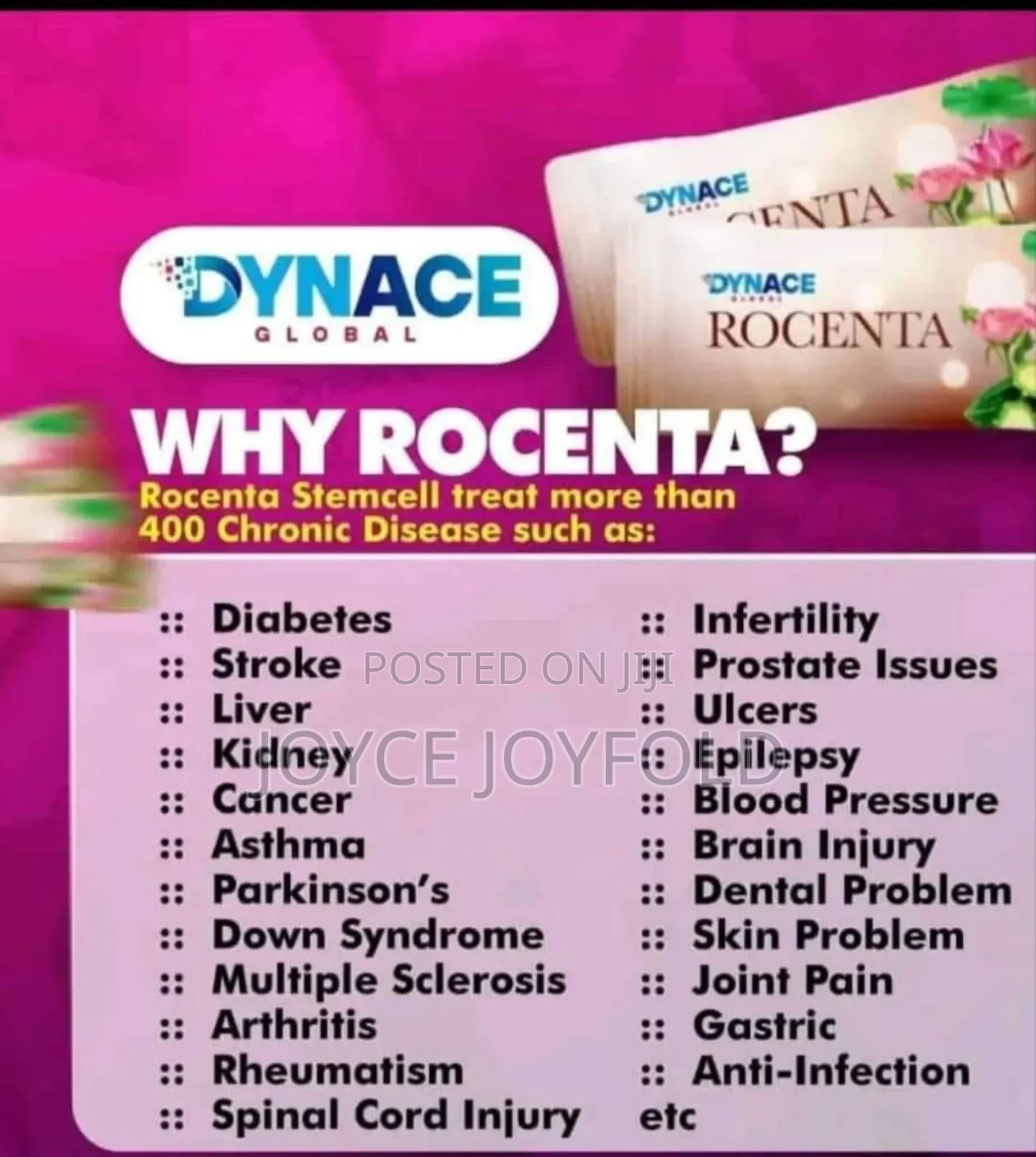Rocenta - Weakness of Body, Muscle Pull, Pancreas Repair