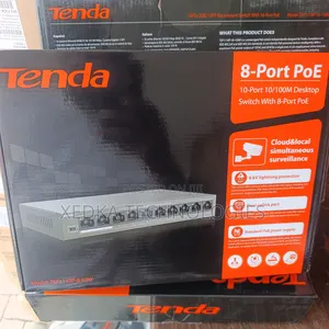 Tenda 8-Port 10/100m Poe Switch + 2*Uplink Ports