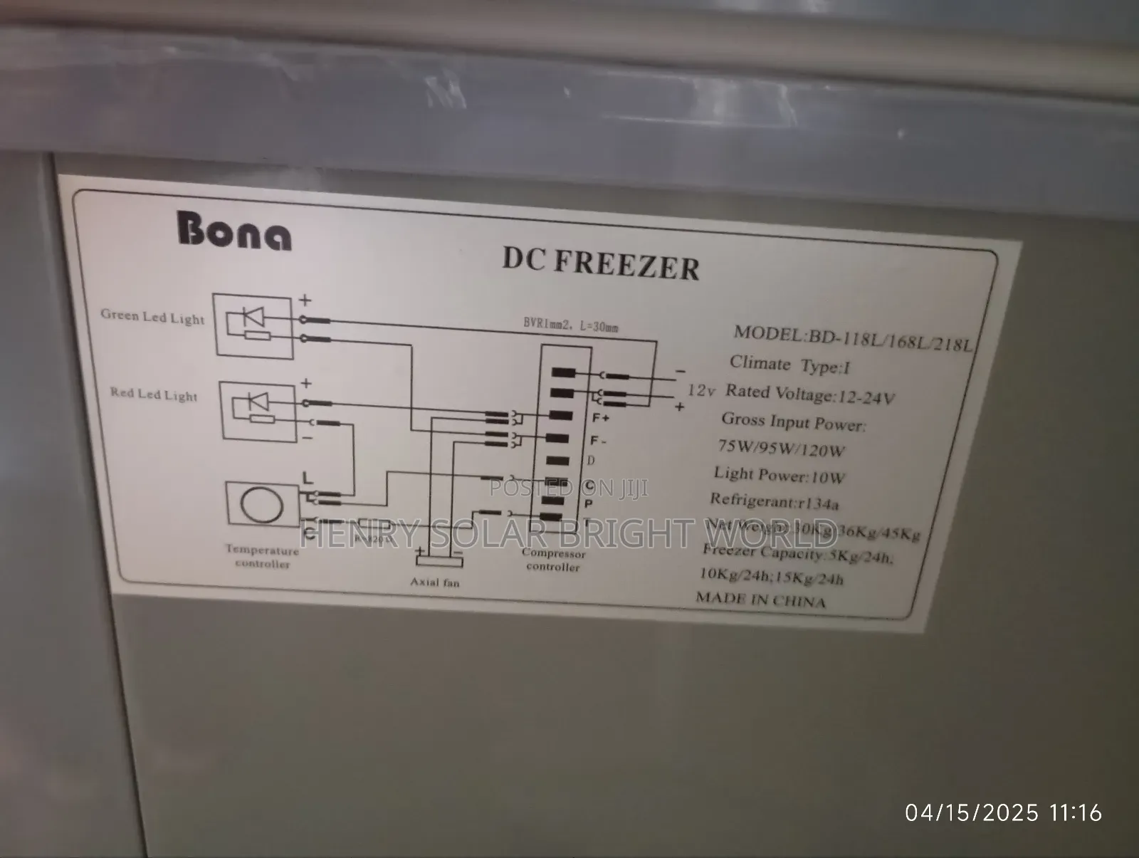 Bona Freezer 118 Liter