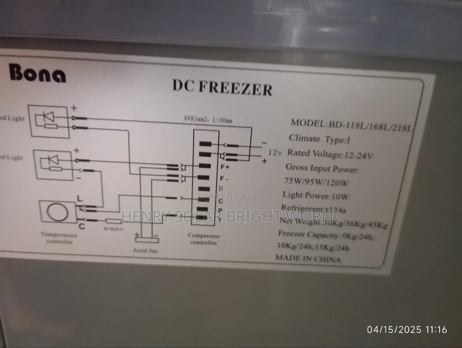 Bona Freezer 118 Liter