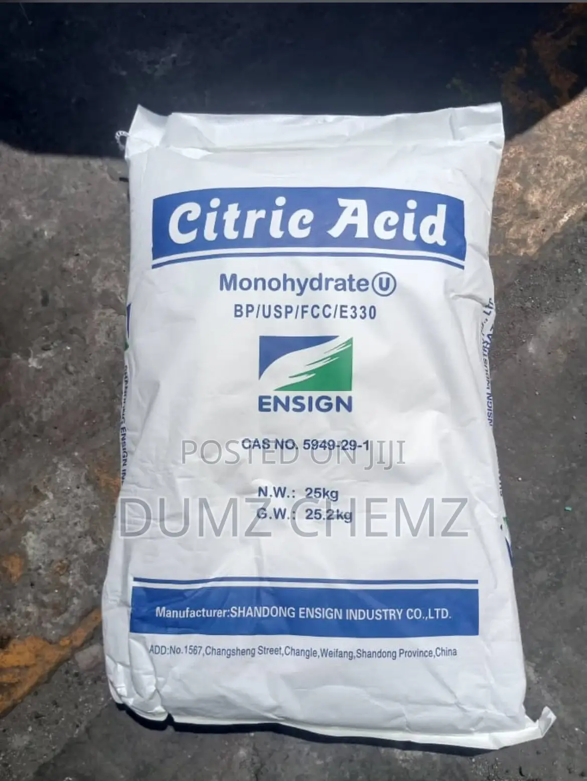 Citric Acid Monohydrate Ensign