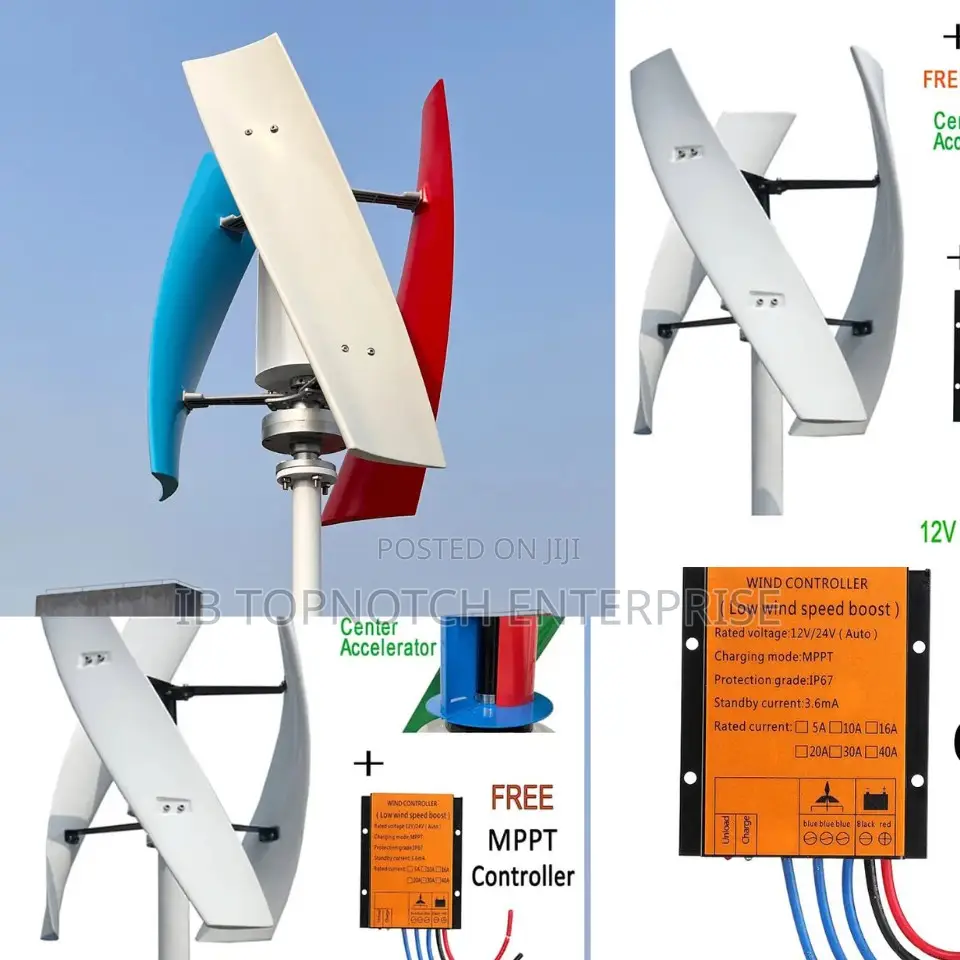 5,000w 48v Vertical Robust Wind Power Solution Turbine